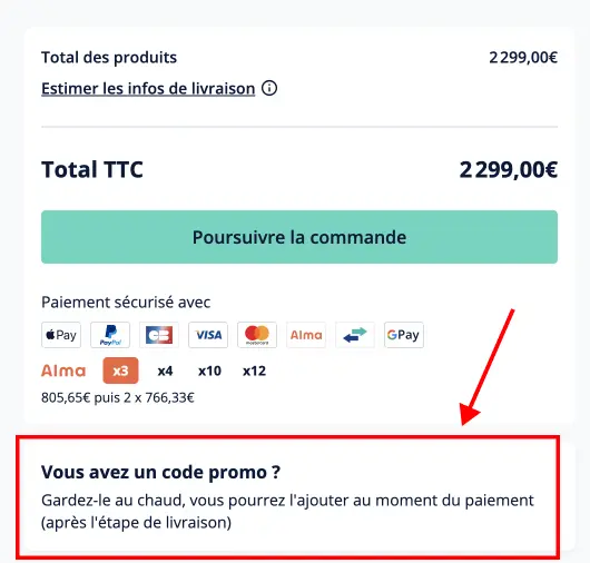 Tutoriel code promo ManoMano