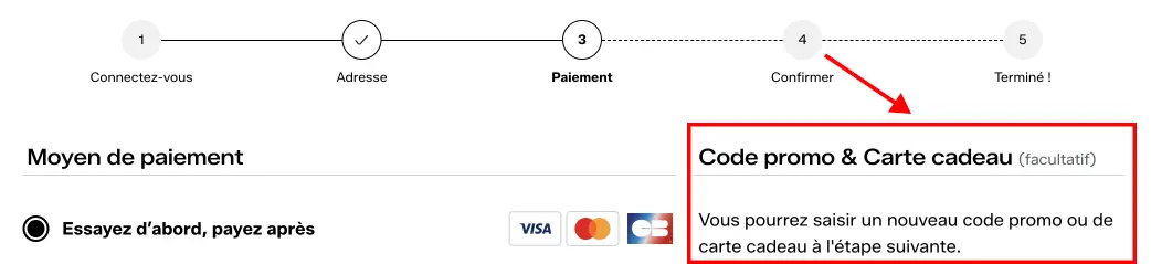 Tutoriel code promo Zalando